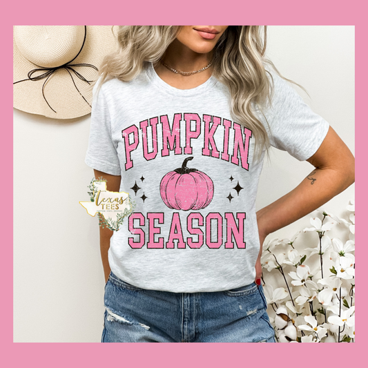 Pumpkin Season - pink distressed
