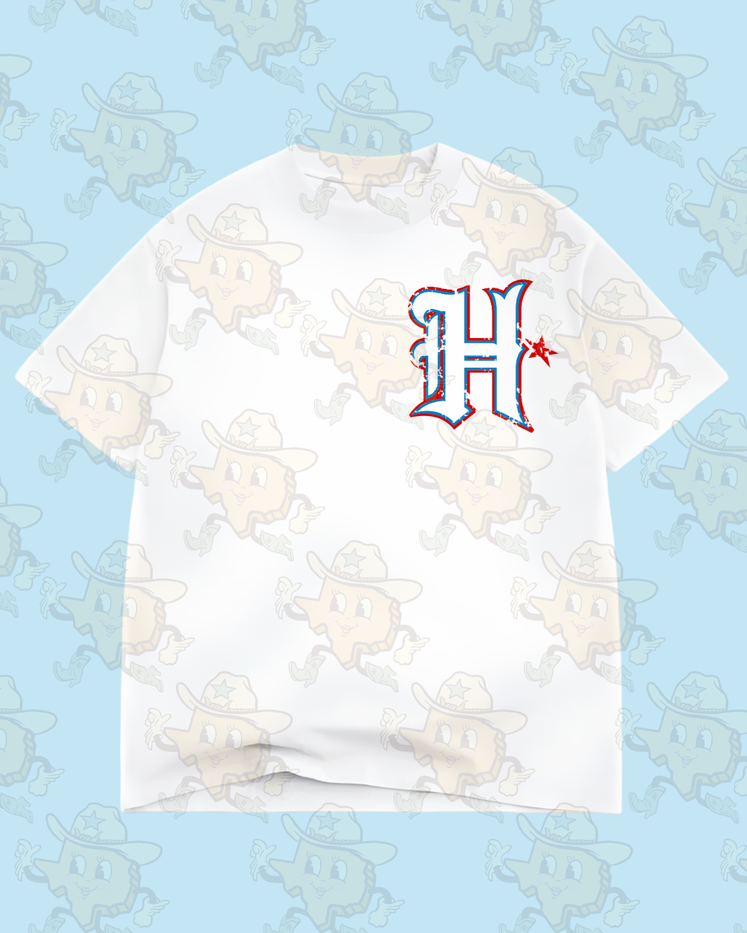 H : Oversized Pocket | White Tee