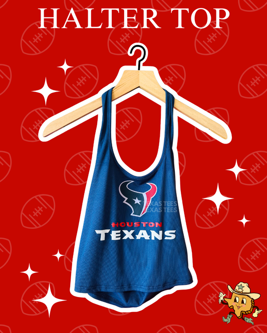 Tex Standard Halter Top (Open Back)