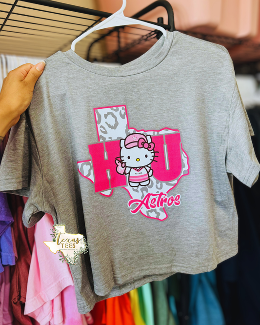 HK HOU Texas - Loose fit crop tee
