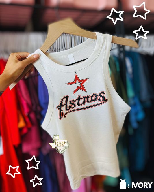 Old School Stros Brick Red Logo