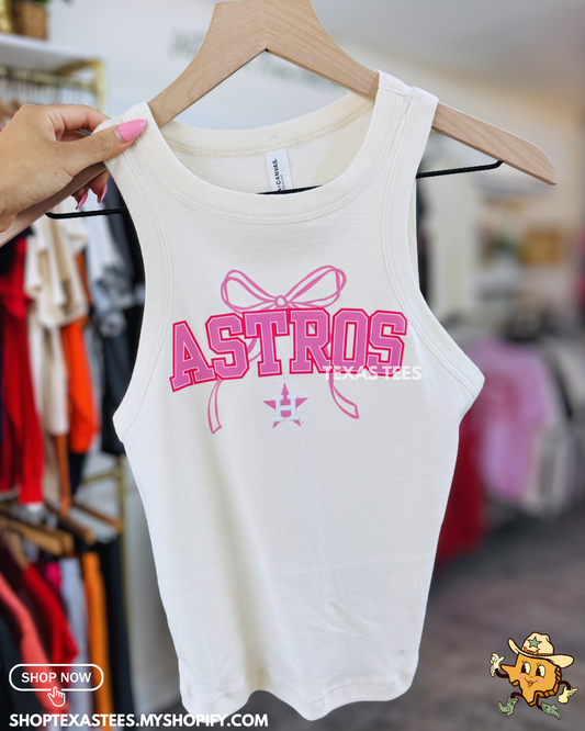 Astros Pink Coquette Tank
