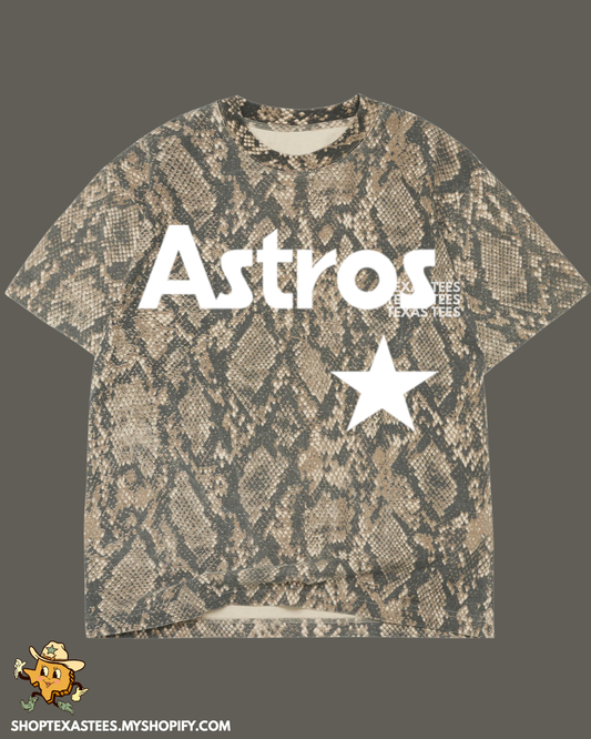 Stros Star White - Rattlesnake Heavyweight Oversized Tee
