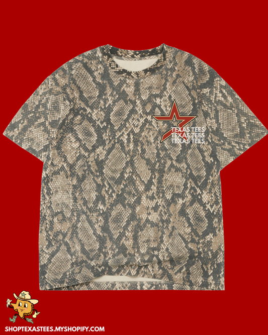 Open Star Brick (POCKET ONLY) - Rattlesnake Heavyweight Oversized Tee