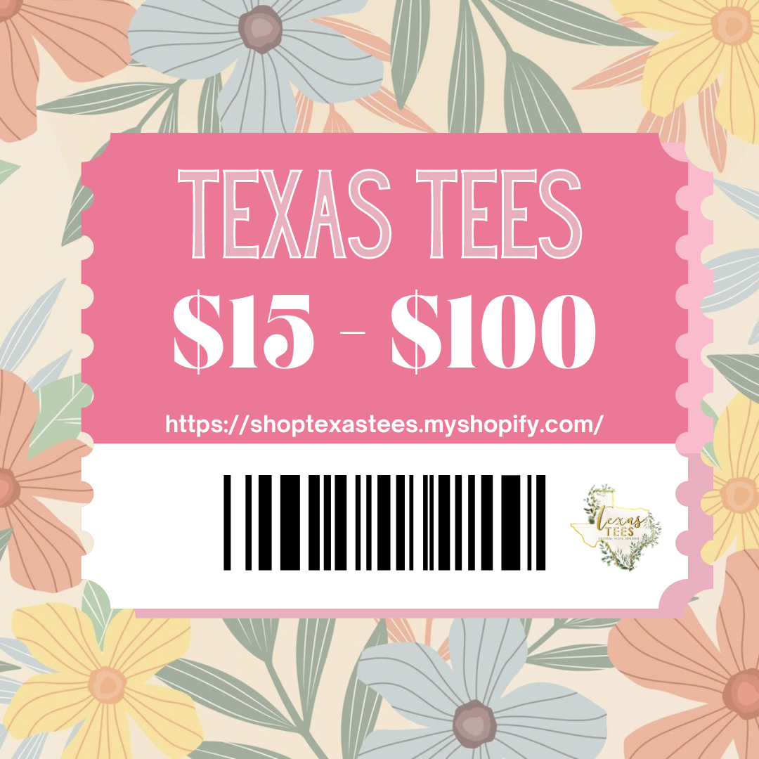 Texas Tees Gift Card