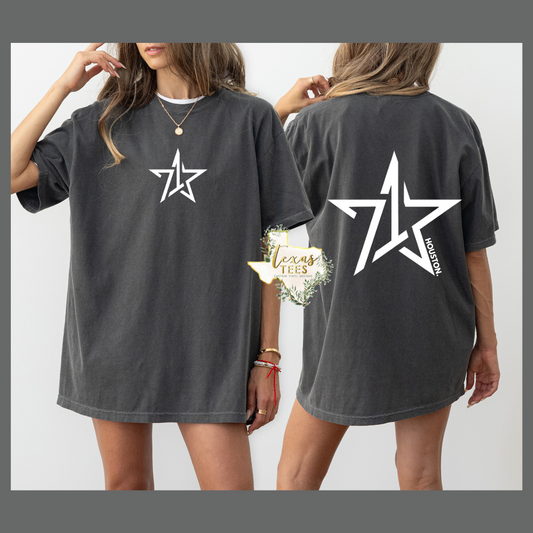 713 Houston Star - Front and Back Design