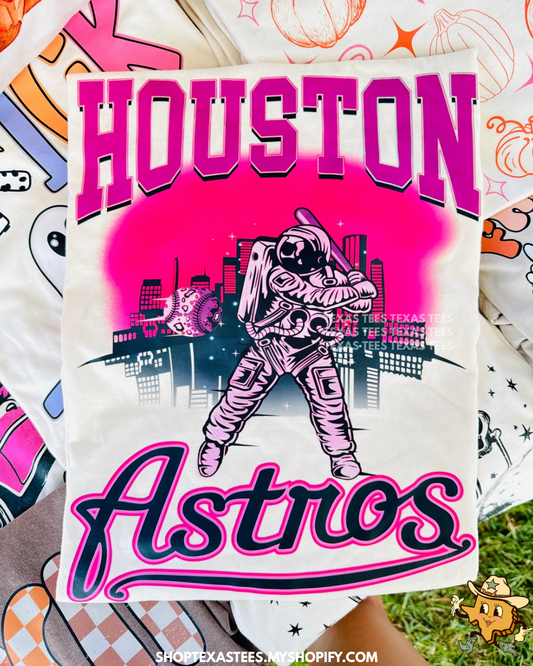 HA Astronaut Skyline Tee - PINK