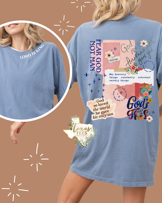 Lord is King - Blue Jean Comfort Colors