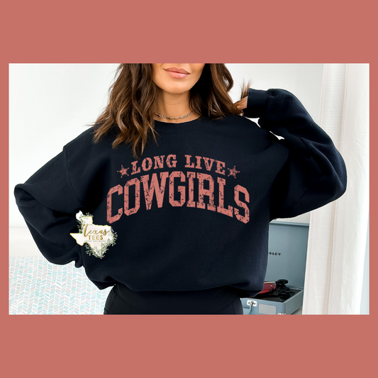Long Live Cowgirls Distressed