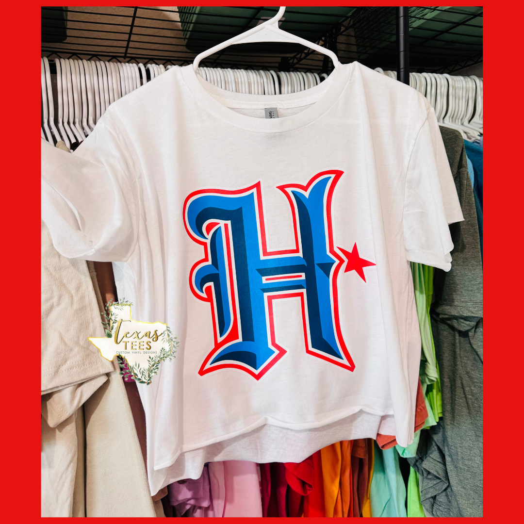 Houston H - Crop Tee