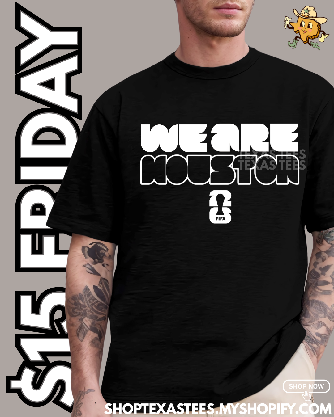 $15 FRIDAY : Newborn - Adult 5XL Sizes