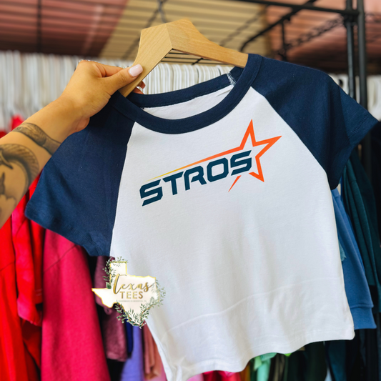 City Connect Baby Tee - Navy/White
