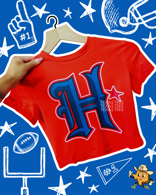 H Tex Logo Fitted Crop