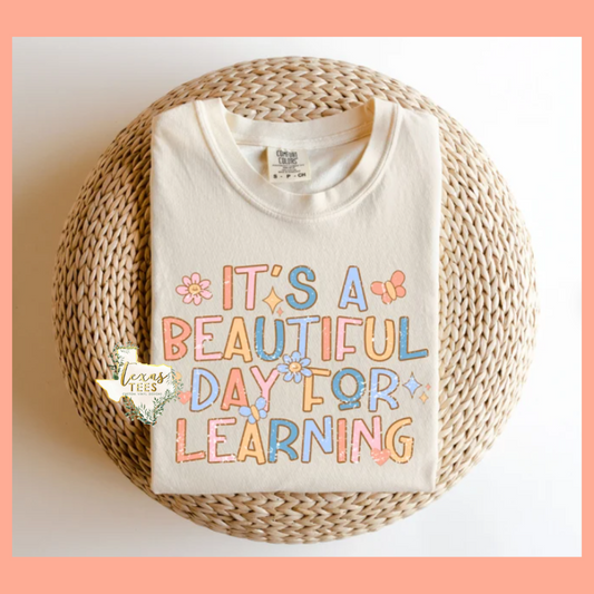 It's A Beautiful Day For Learning Tee