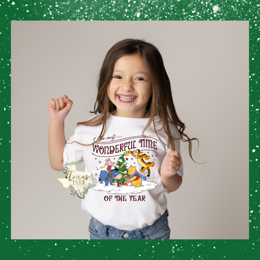 Pooh Bear Wonderful Time of the Year - KIDS SIZES