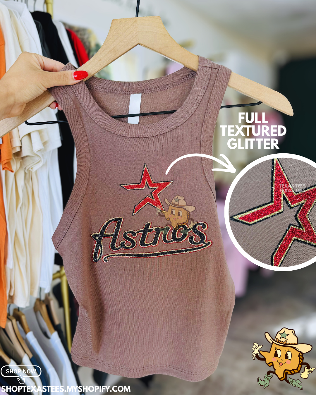 Old School Brick Logo - Full Glitter Tank