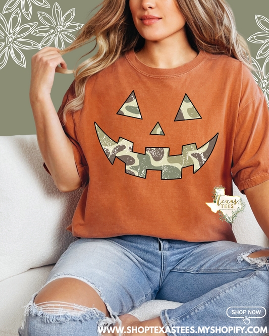 Camo Pumpkin Tee - Yam