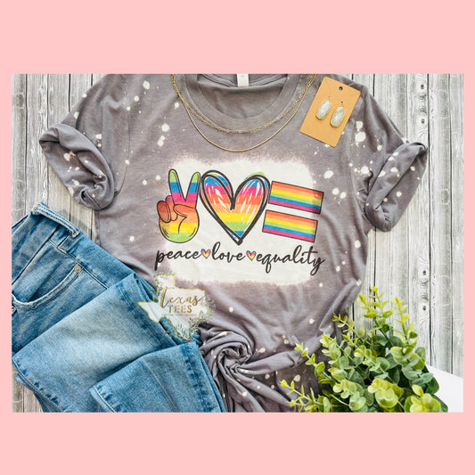 Peace, Love, Equality Tee