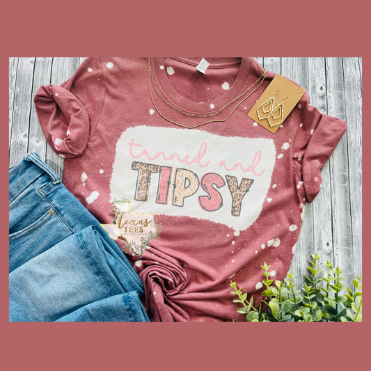 Tanned & Tipsy Tee