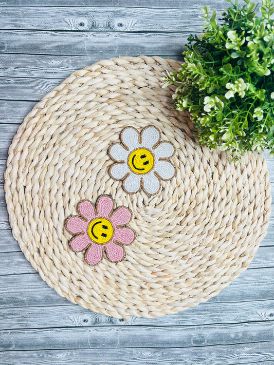 Daisy Beaded Cup Coasters