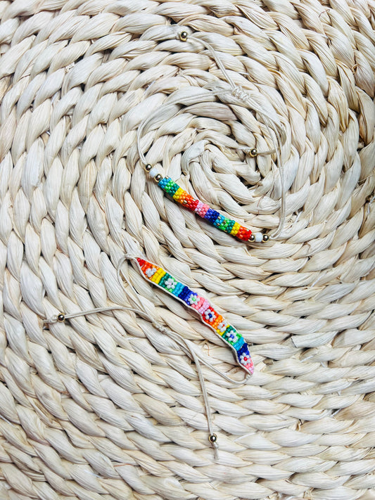 Rainbow Beaded Bracelets