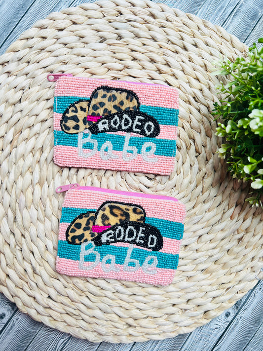 Rodeo Babe Beaded Coin Pouch