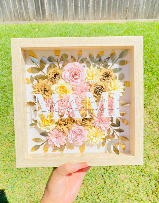 9x9 Full Flower Shadow Box
