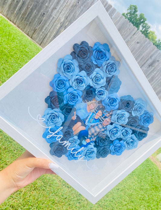 11x14 Flower Heart Shadow Box