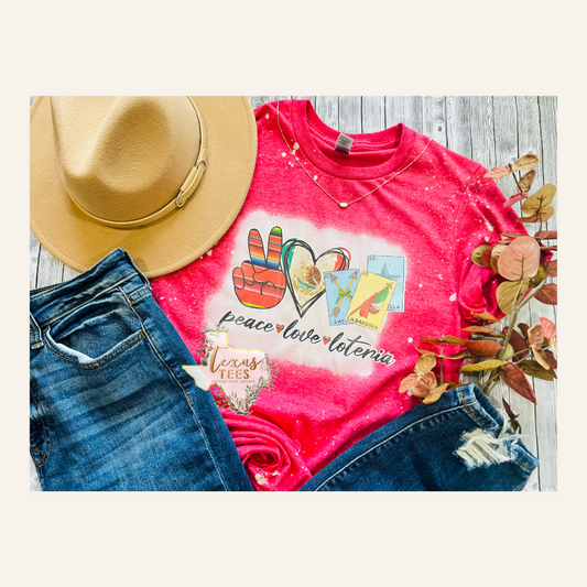 Peace, Love, Loteria Tee
