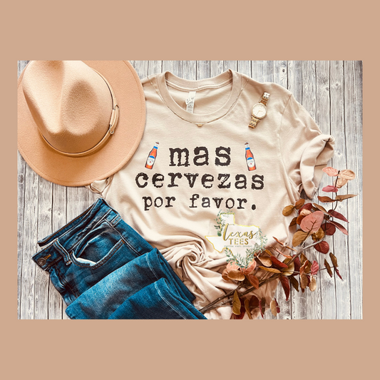 Mas Cervezas Tee