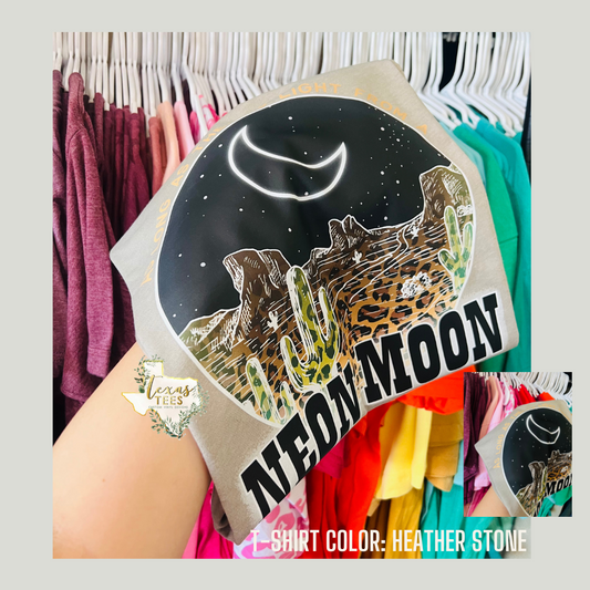 Neon Moon Tee - Full color design