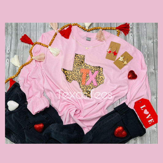 TX Cheetah Long Sleeve/Sweatshirt