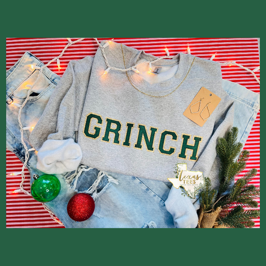 Grinch Varsity Letter Design