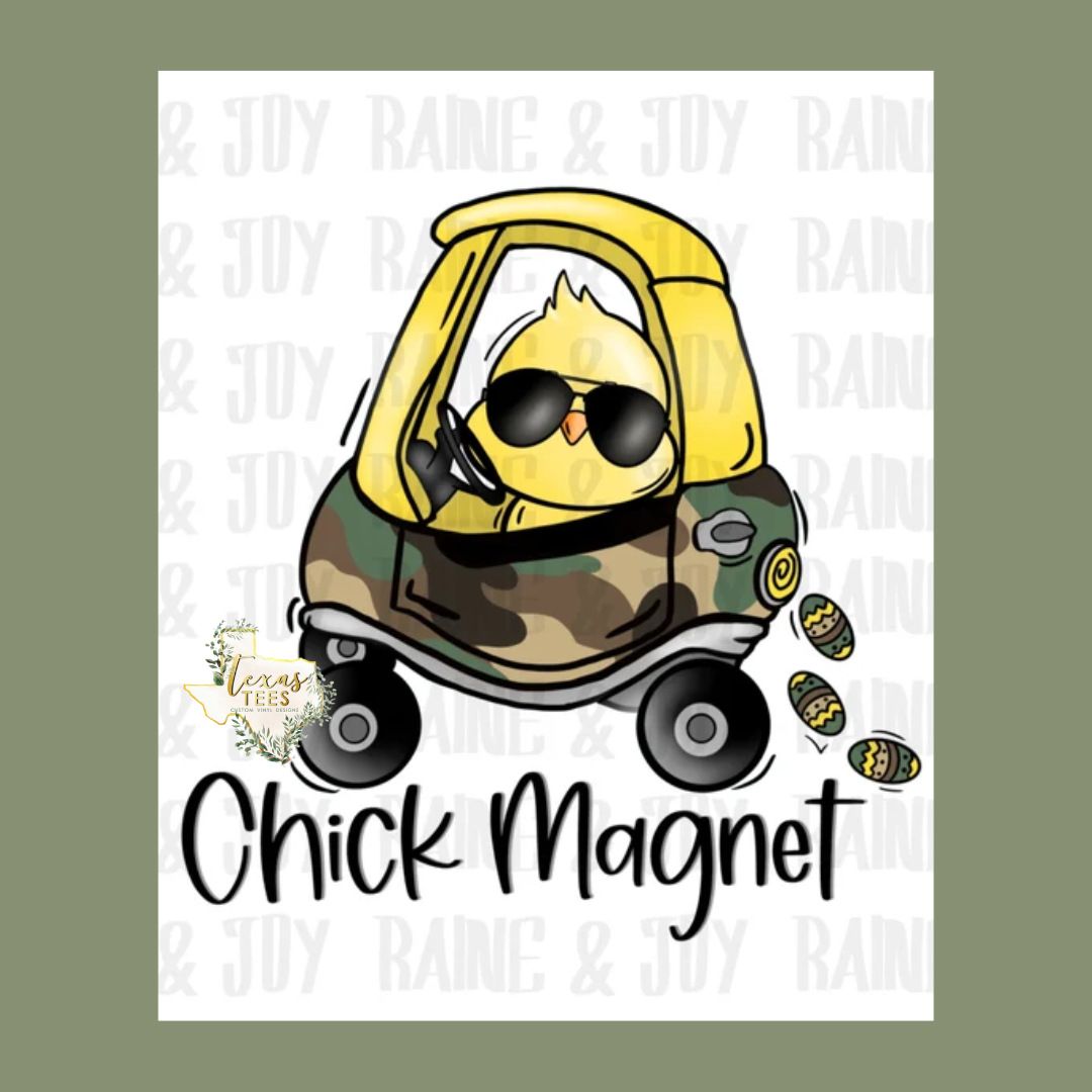 Chick Magnet Cozy Coupe Kids Tee