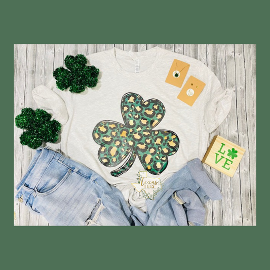 Cheetah Shamrock Tee