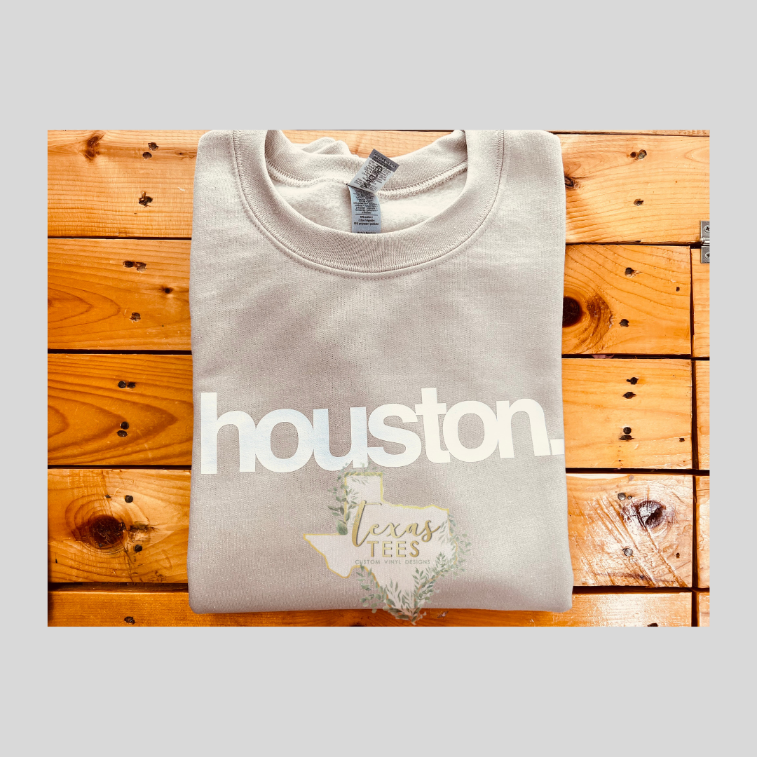 Houston Sweatshirt - Regular Letters